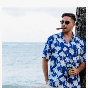 Kenny Flowers Tropical Blue Men's Shirt